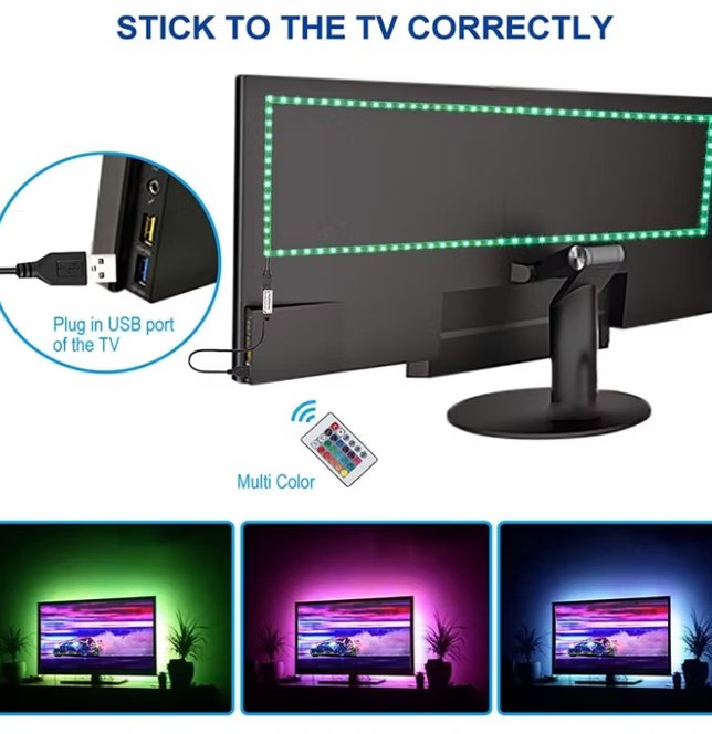 5M RGB LED Strip Light for TV Backlight