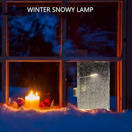 DIY Snowfall Lamp with Street Light Snow lamp– Handmade Snow Scenery Night Light