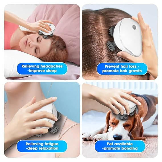 Electric scalp massager