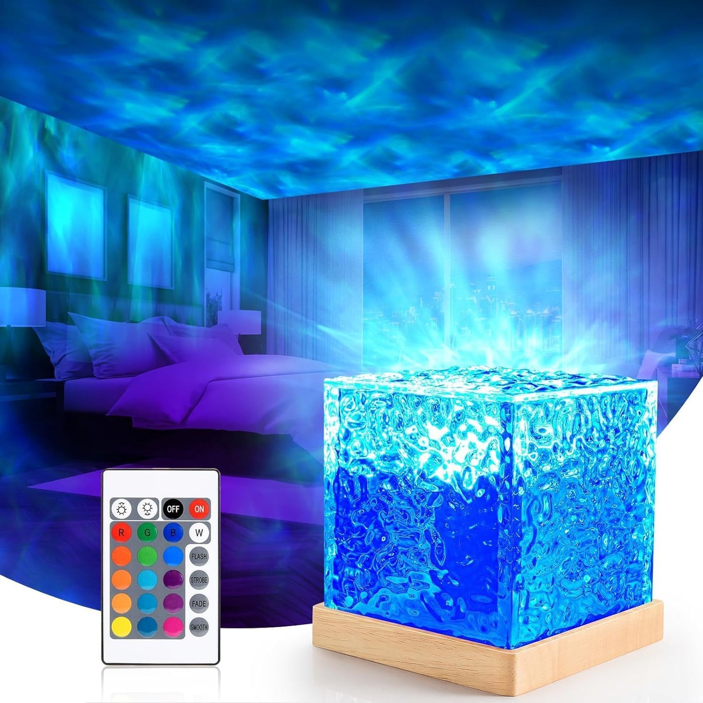 16 In 1 Dynamic Ocean Water Ripple Night Light