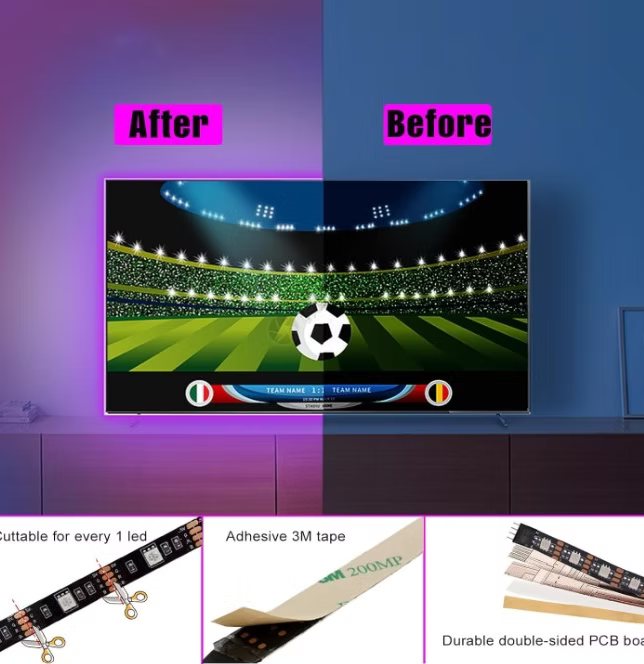 5M RGB LED Strip Light for TV  Backlight
