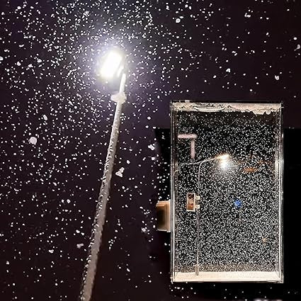 DIY Snowfall Lamp with Street Light Snow lamp– Handmade Snow Scenery Night Light