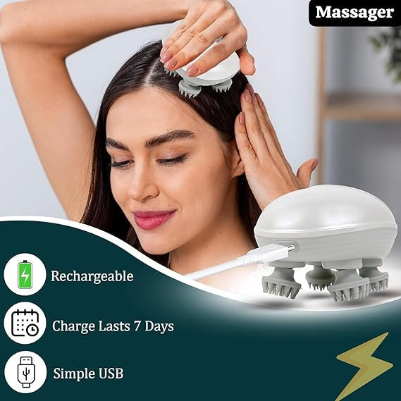 Electric scalp massager